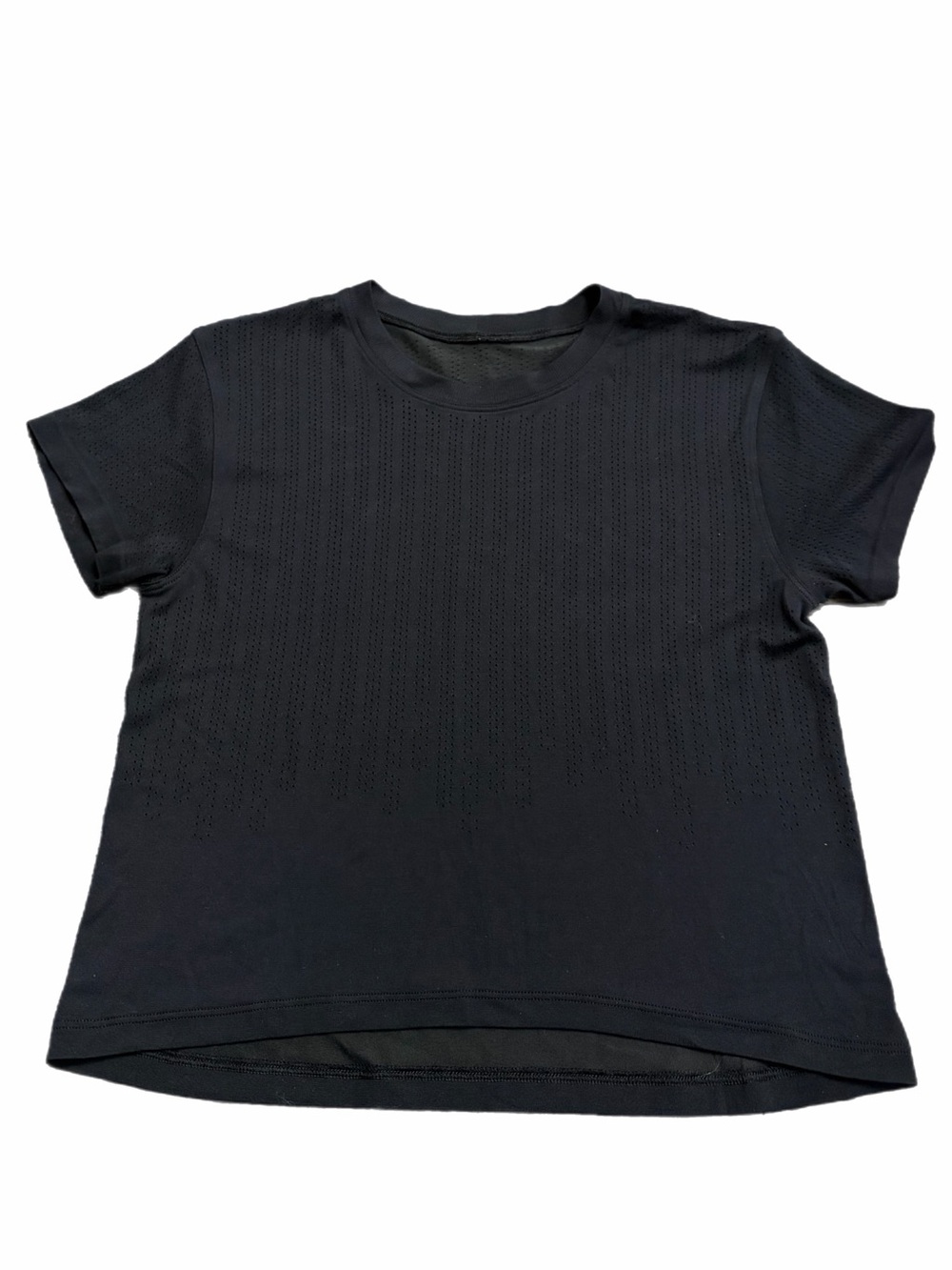 Lululemon Train to Be Short-Sleeve Shirt *Perforated (Black) Size 6